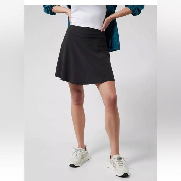 NWT New ATHLETA All Day Skort Skirt Short Combo Black 6 - Picture 1 of 9
